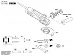 Bosch 3 601 G98 0R0 Gws 17-150 Ci Angle Grinder 230 V / Eu Spare Parts